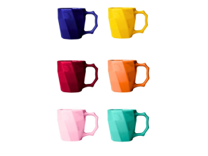 CANECA CERAMICA 120ML 2ª LINHA COLOR CAYAN