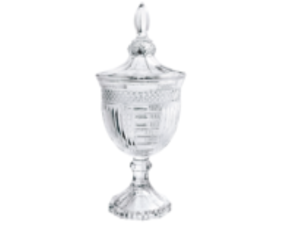 BOMBONIERE VIDRO 11,5CM VANESSA