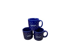 CANECA CERAMICA 120ML SPOT AZUL