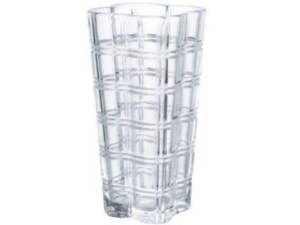 VASO VIDRO 24CM QUADRADO PESADO