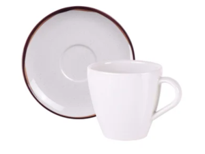 XICARA + PIRES CHA PORCELANA CANYON 200ML