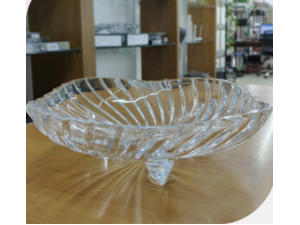 PETISQUEIRA VIDRO 23CM QUADRADA C/PES