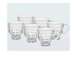 JOGO 6 XICARA VIDRO 220ML RIVIERA CLEAR