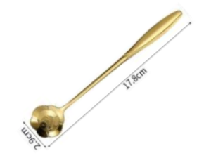 COLHER OURO 17CM ROSA