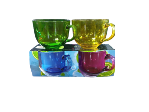 JOGI 2 CANECAS VIDRO 400ML BOJUDA COLOR 