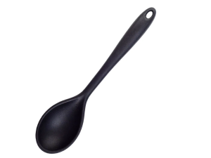 COLHER SILICONE 28CM PRETA