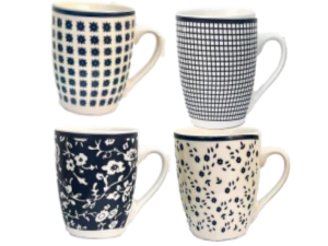 CANECA CERAMICA 300ML 4-ESTAMPAS