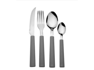 Faqueiro 16 Peças Cinza Neutro