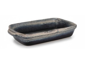 TRAVESSA DE CERAMICA 38CM RETANGULAR BORDA