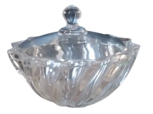 BOMBONIERE VIDRO 19CM LUXOR