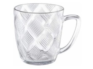 JG 6 CANECA VDO 260ML CLEAR FRIZADO