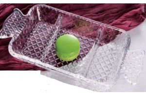 PETISQUEIRA VIDRO 24X11CM RETANGULAR