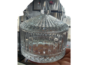 BOMBONIERE VIDRO FRIZADO MEDIO