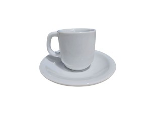 XICARA+PIRES PORCELANA  60ML CAFÉ RETA